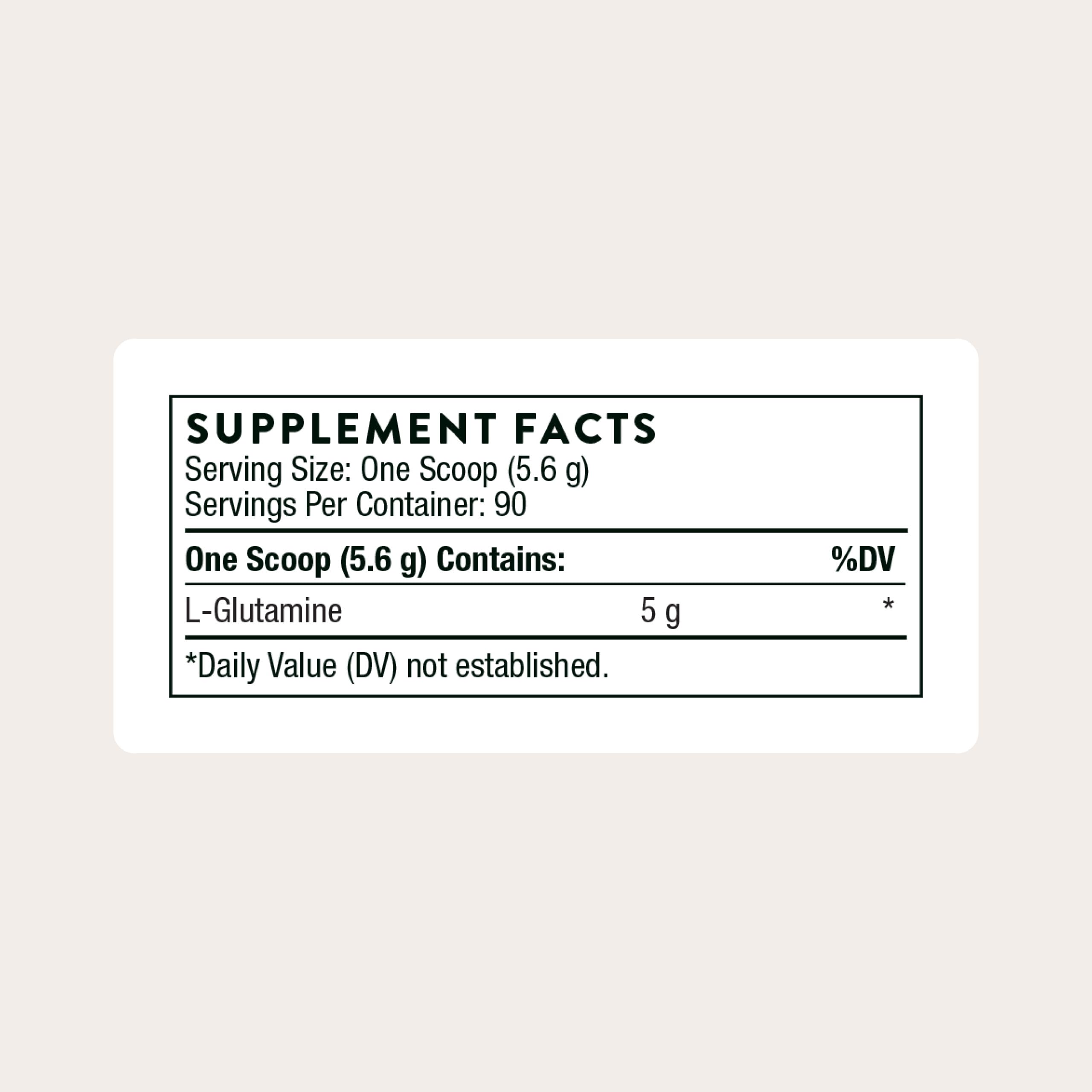 THORNE L-Glutamine Powder, Amino Acid Supplement, 90 Servings | Supports Immune System & GI Health, Promotes Post-Exercise Muscle Cell Repair*, Gluten-Free, NSF Certified for Sport