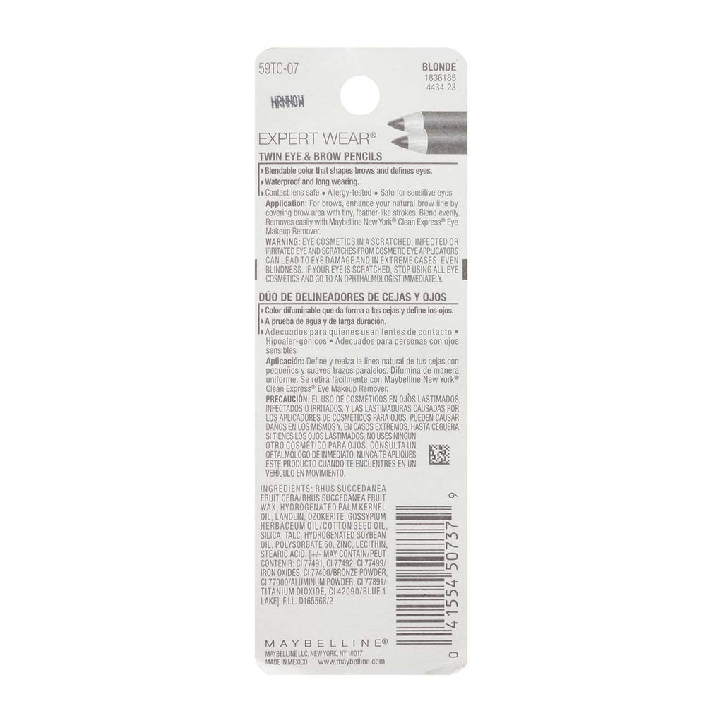 Buy now Maybelline Expert Eyes Brow And Eye Pencil, Blonde [107], 0.03 oz ( Pack of 4) at indiglob india