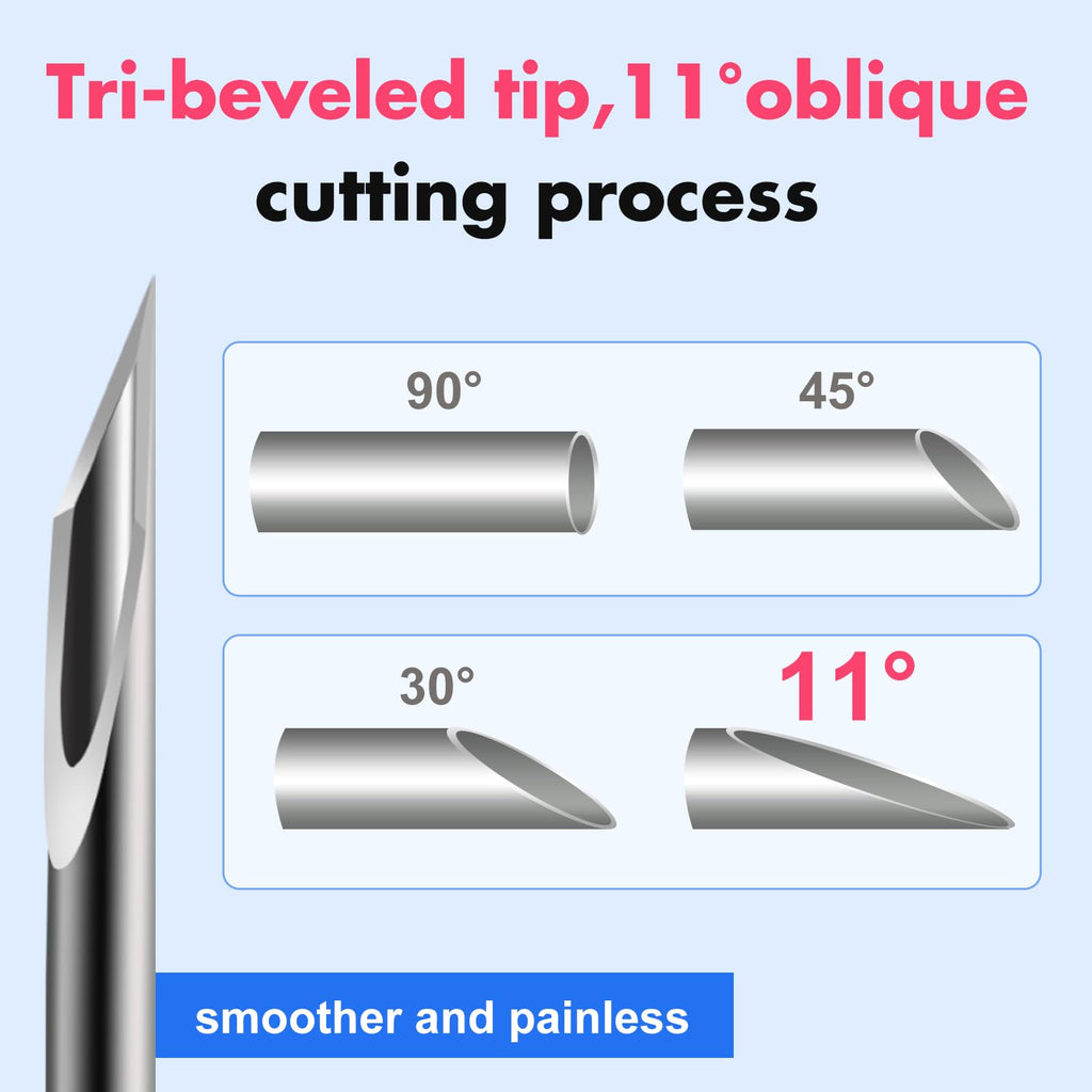 Pen Tips 32G x 4mm(5/32") Universal Fit, Sterile，Ultra-Thin Wall Technology. Comfortable and Precise，100 Count