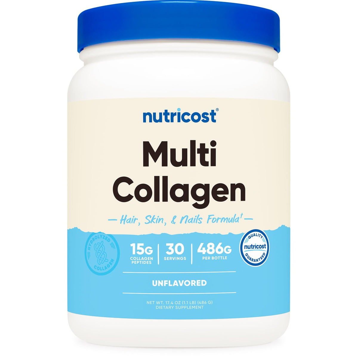 Nutricost Multi Collagen Protein Complex (Unflavored) 30 Servings