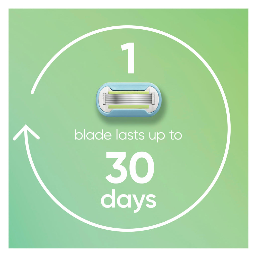 Gillette Venus Extra Smooth Pink Women's Razor Handle + 3 Blade Refills