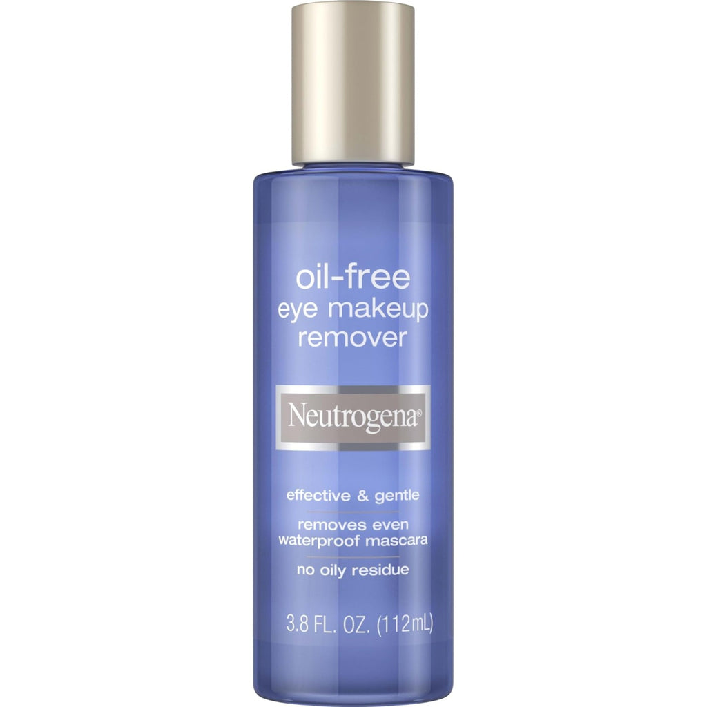 Neutrogena Gentle Oil-Free Eye Makeup Remover & Cleanser, 3.8 fl oz | Sensitive Eyes, Waterproof Mascara, Dermatologist & Ophthalmologist Tested