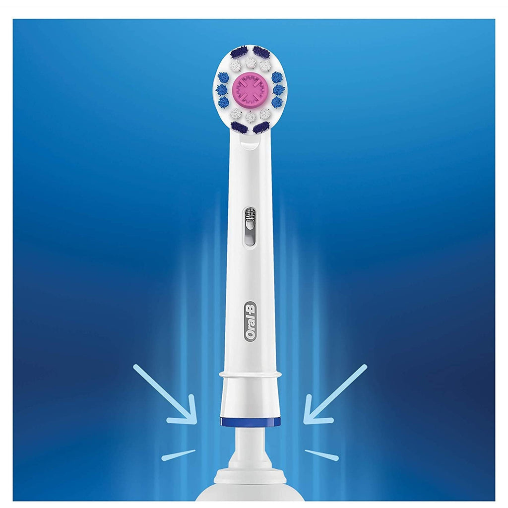 Buy now Oral-B 3D White Toothbrush Heads Pack of 4 Replacement Refills for Electric Rechargeable Toothbrush at indiglob india