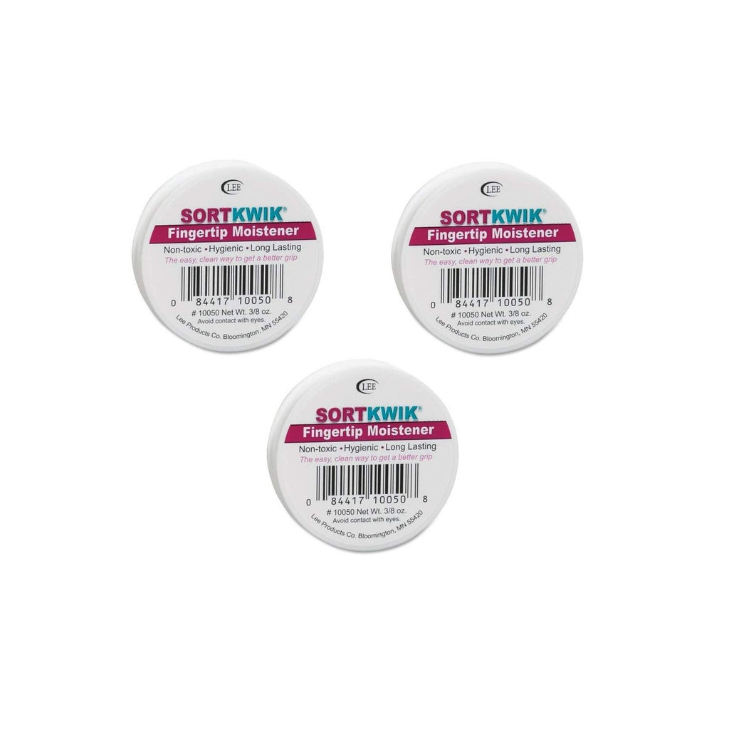 LEE 10050 Sortkwik Fingertip Moisteners, 3/8 oz, Pink, Sold as 3 Pack