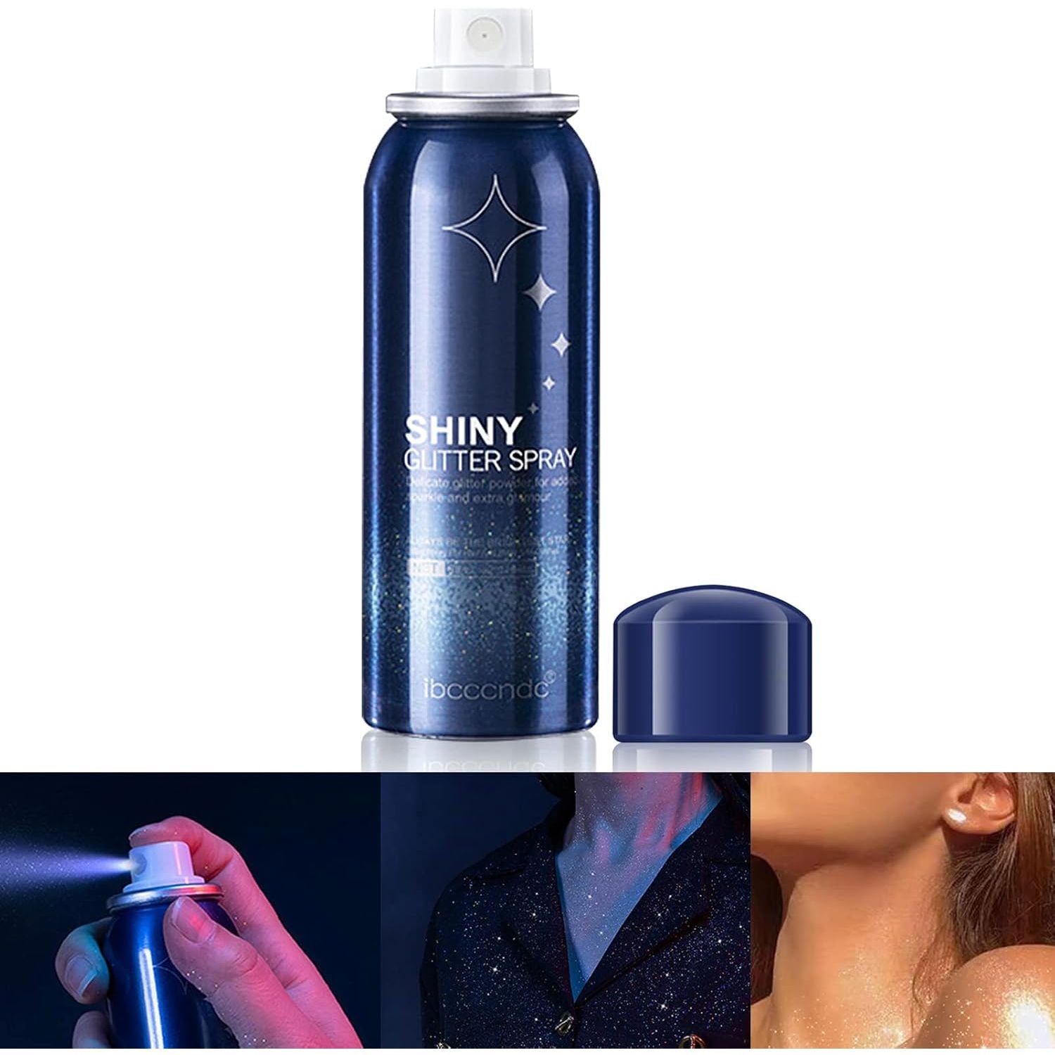 Buy now MEICOLY Silver Body Glitter Spray 2.1oz â€“ Waterproof Quick-Dry Shimmer Hairspray for Hair, Body & Clothes | Festival, Party, Prom Sparkle at indiglob india