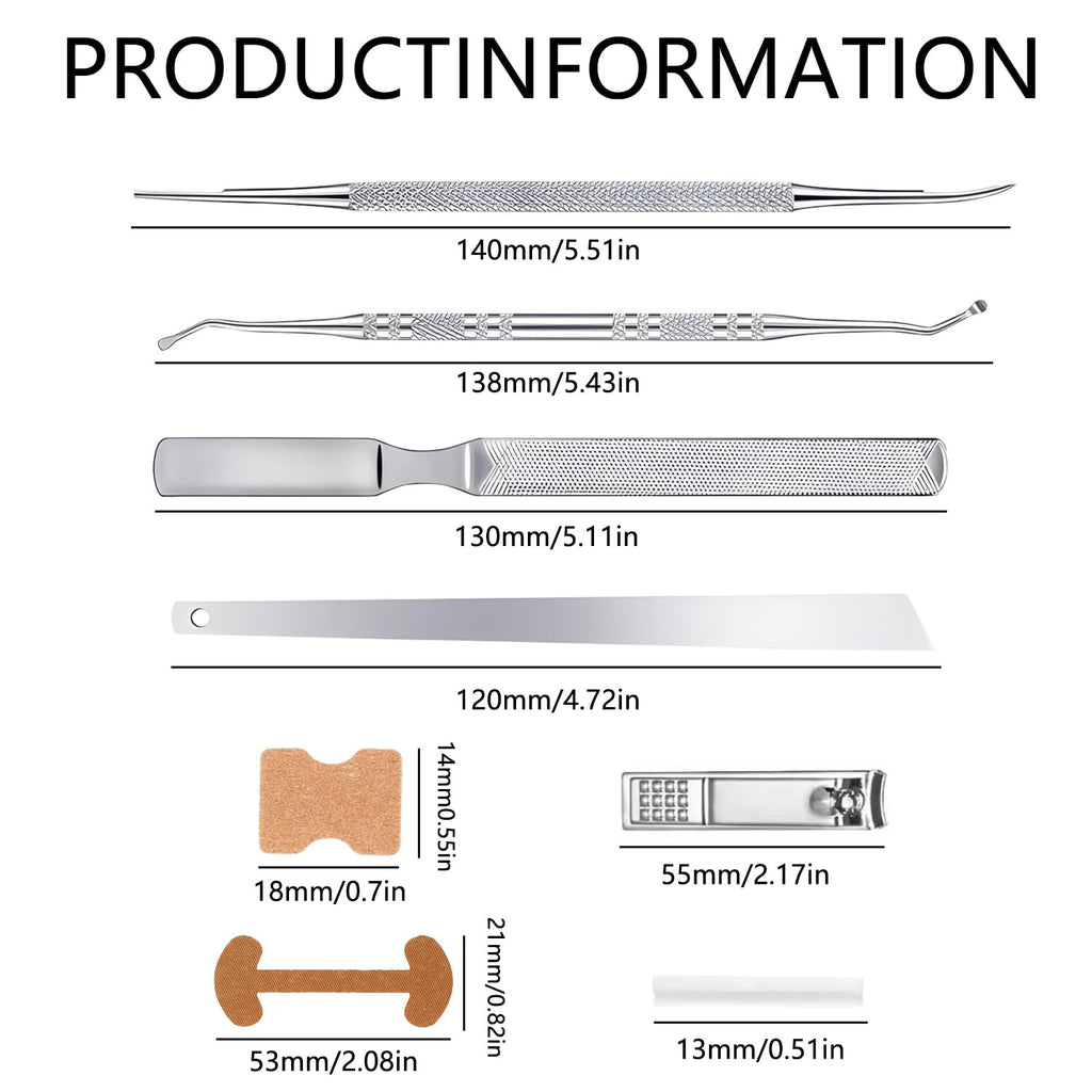 Professional Ingrown Toenail Toolkit, Ingrown Nail Corrector