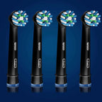 Buy now Oral-B Crossaction Electric Toothbrush Replacement Brush Head Refills, Black , 4 Count (Pack of 1) at indiglob india