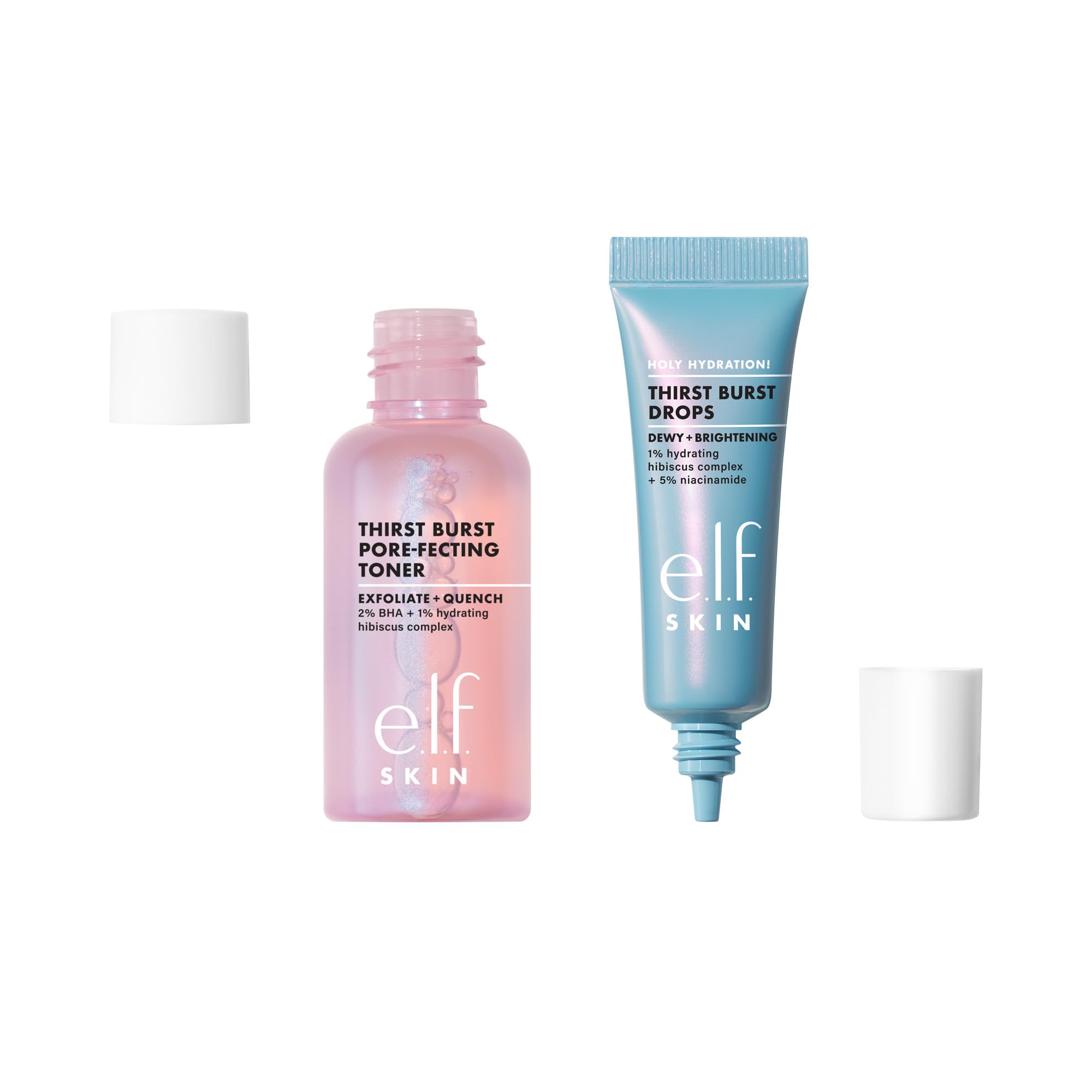 Buy now e.l.f. SKIN Thirst Burst Dew-O, Travel-Sized Skincare Set, Exfoliating Facial Toner & Hydrating Serum Drops, Gives Skin A Dewy, Bouncy Glow, Vegan & Cruelty-Free at indiglob india