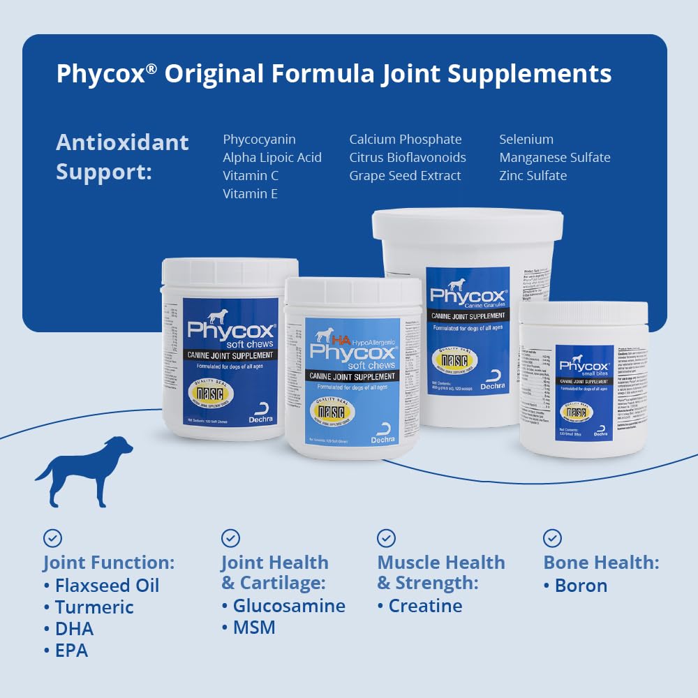 Phycox Dog Joint Supplement Soft Chews, 120 Ct