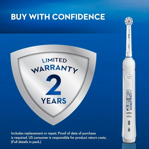 Buy now Oral-B Kids Electric Toothbrush with Coaching Pressure Sensor and Timer, Rechargeable Toothbrush with Brush Head, Sparkle & Shine at indiglob india