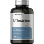 Horbäach L-Theanine Supplement | 400mg | 120 Powder Capsules | Non-GMO & Gluten Free