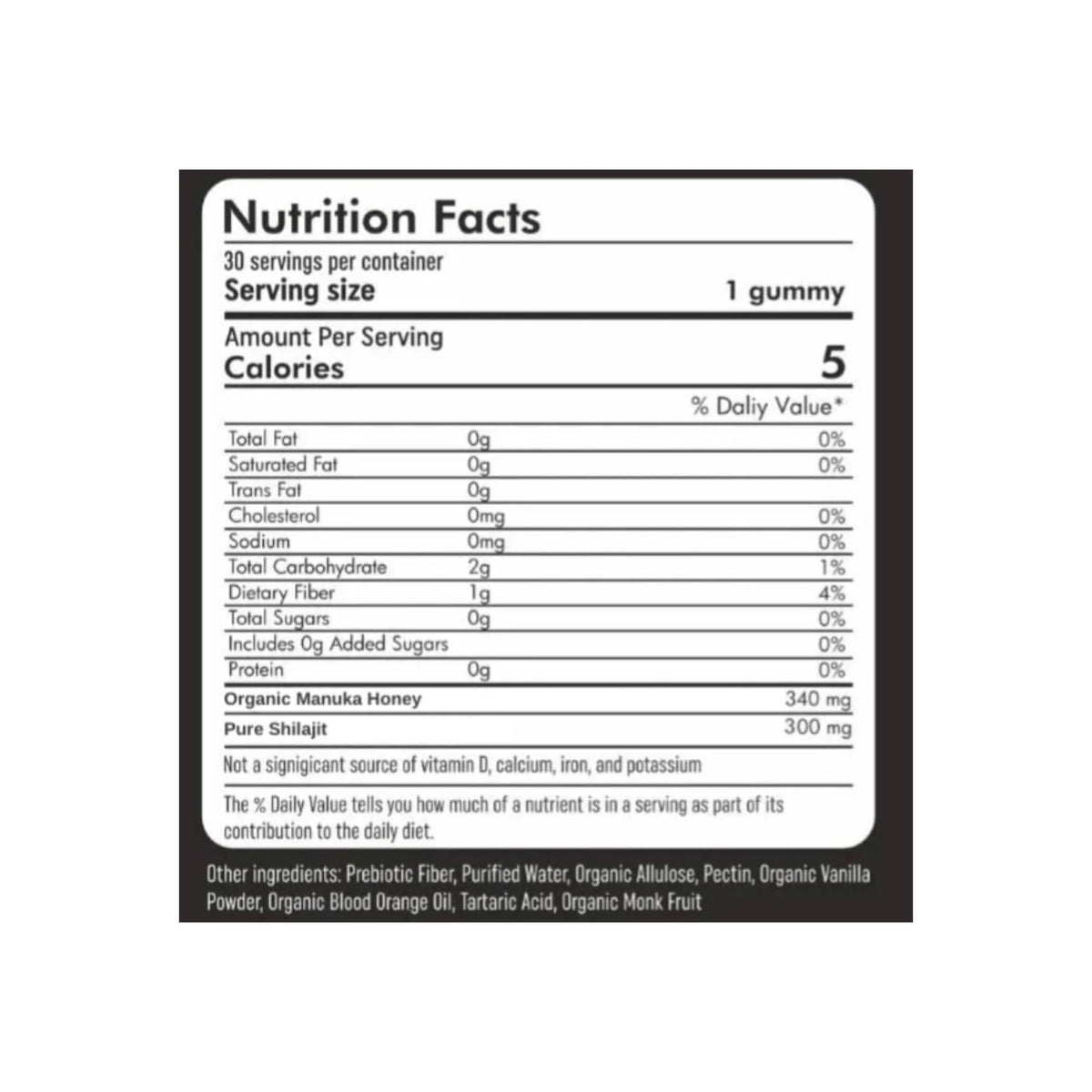 Pure Himalayan Shilajit Gummies for Men, Gummies 85+ Trace Minerals & Fulvic Acivd, No Added ssugar,Natural Energy & Vitality Support