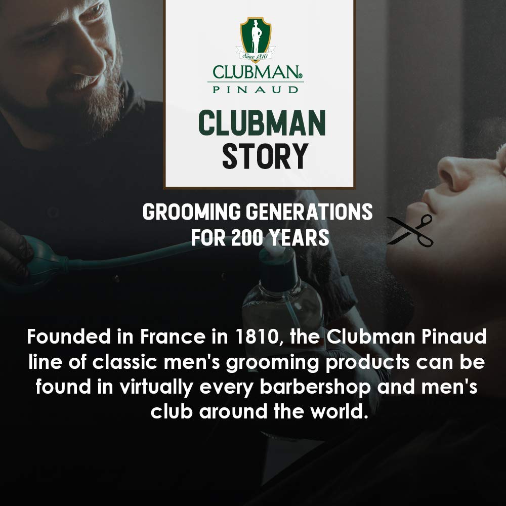 Clubman Pinaud Finest Powder – Classic Body Powder for Men, Moisture Absorbing Aftershave, Barbershop Scent, 9 oz x 3 Packs