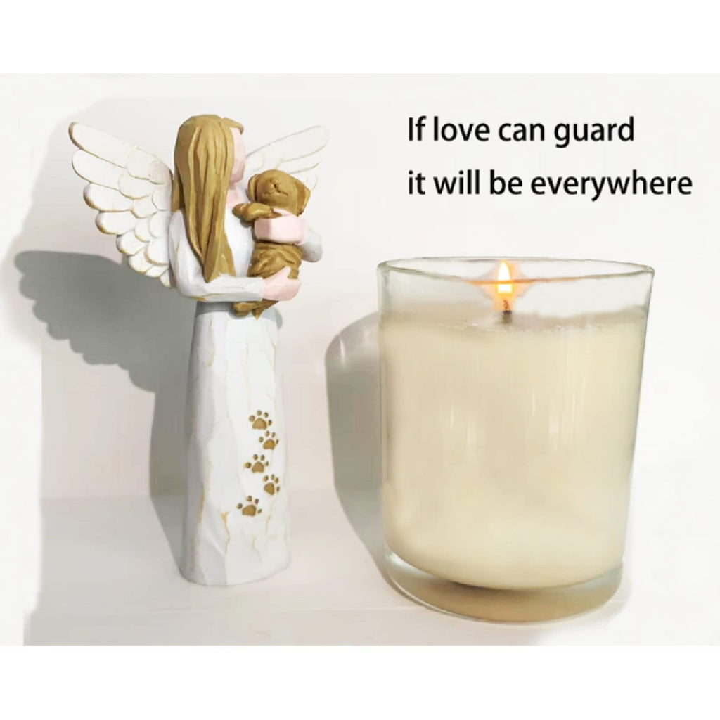 Dog Memorial Gifts for Loss of Dog, Pet Memorial Gifts, Pet Memorial Stone,Pet Sympathy Gifts Dog Memorial Gifts(White)