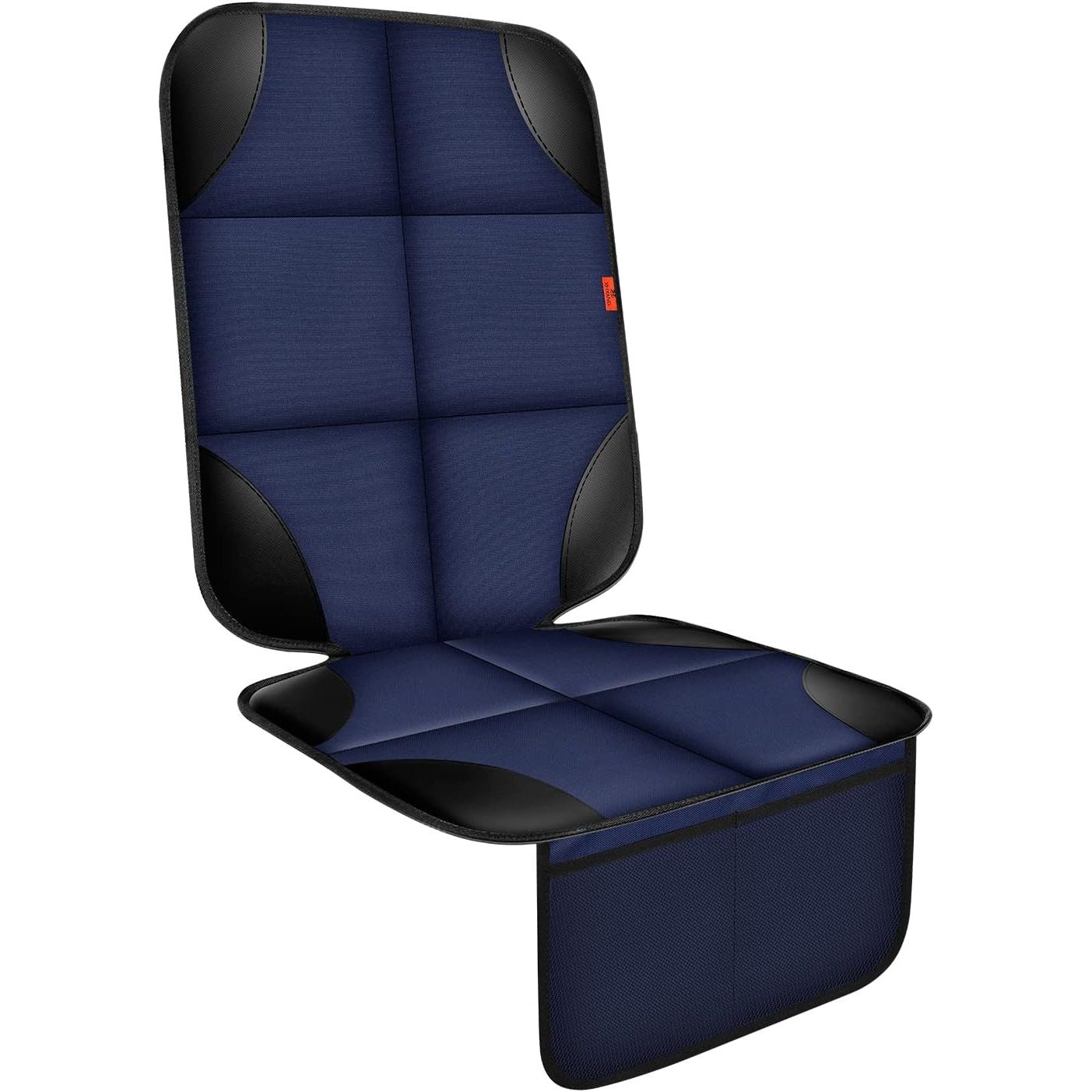 Buy now Car Seat Protector 1 Pack Car Seat Cushion Mat Thickest Padding,Waterproof 600D Fabric Car Seat Covers for Non-Slip Backing Mesh Pockets for Baby and Pet (Black, 1 Pack) 1 Pack Blue at indiglob india