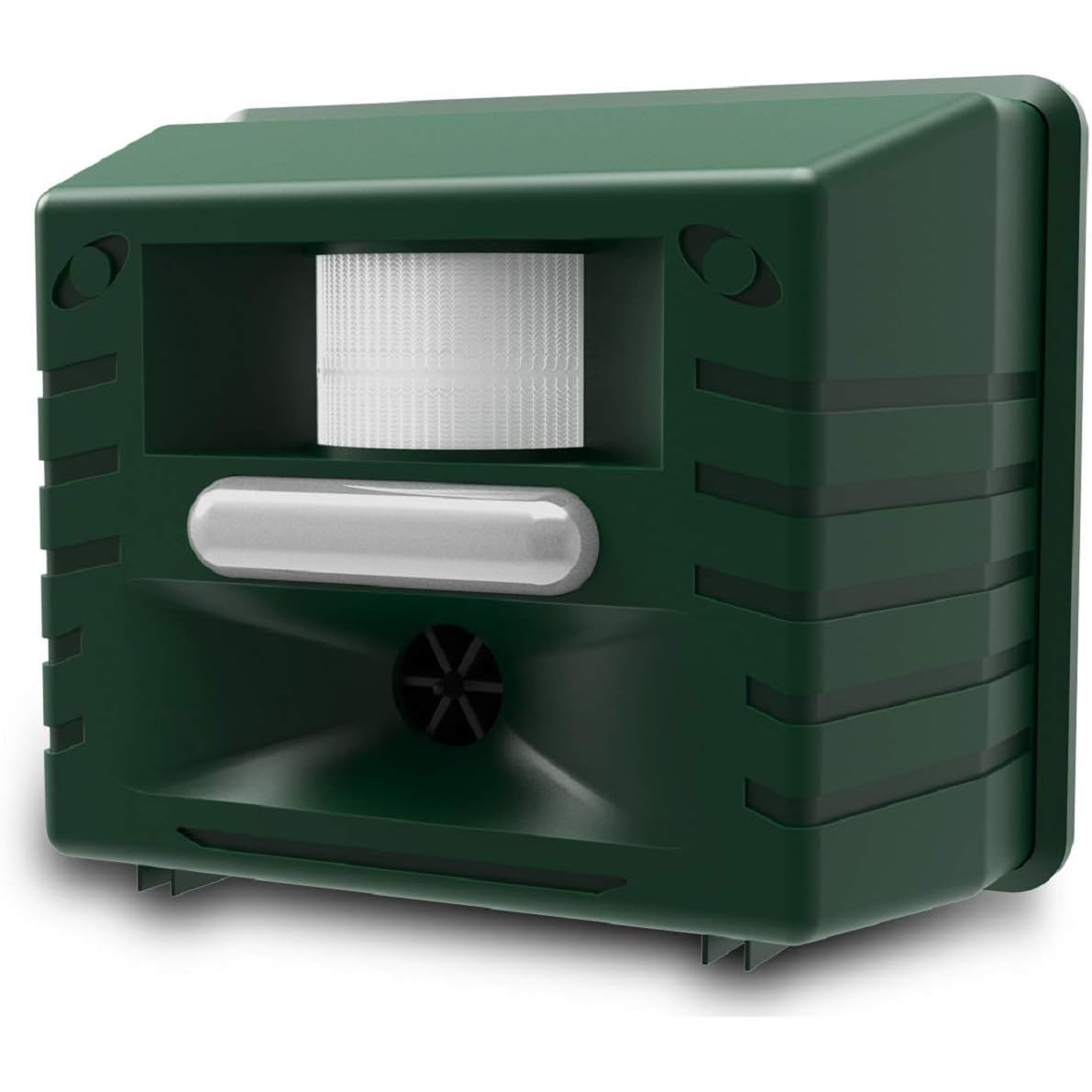 Buy now ASPECTEK Yard Sentinel Outdoor Ultrasonic Animal Repeller with Motion Sensor, Adjustable Volume, Waterproof, Extension Cord, Powerful Repel for Squirrel, Raccoon, Skunk, Rabbit, Fox, Deer, Etc 1 dark green animal control device at indiglob india