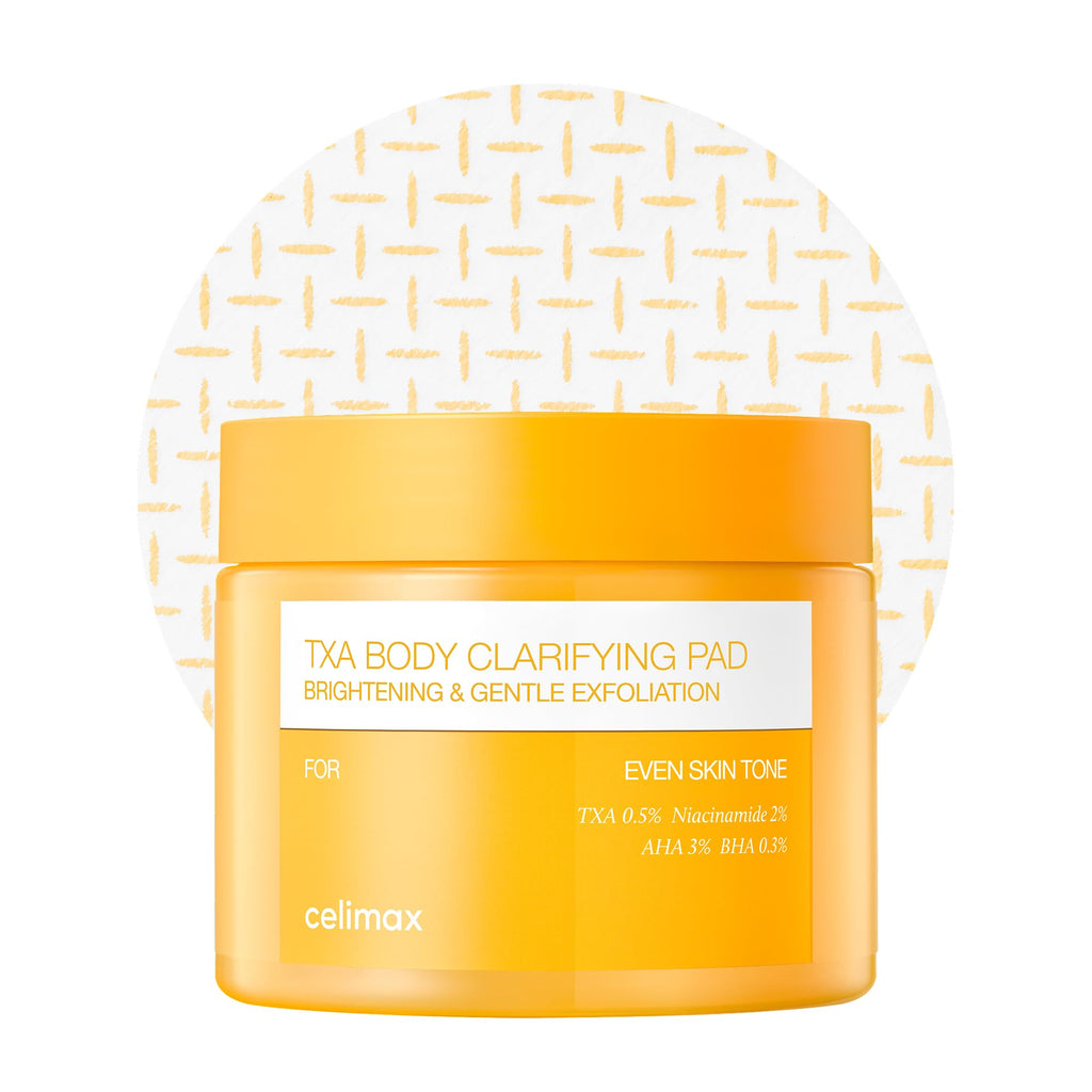 celimax TXA Body Clarifying Pad, 50 Pads | Deodorant Pad, Dark Underarms Treatment, Knee & Elbow, Strawberry Skincare, Gentle Exfoliating Body Scrub, Dark Spot Remover
