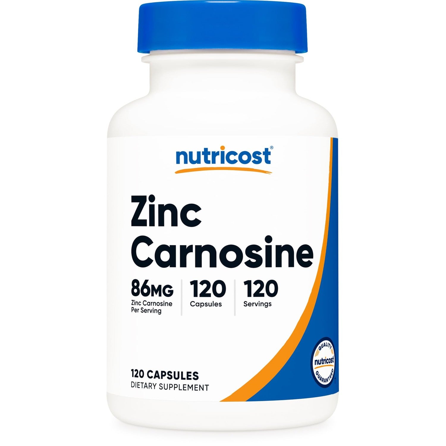 Nutricost Zinc Carnosine 86mg, 120 Capsules, Zinc L-Carnosine Supplement | GMO-Free, Gluten Free
