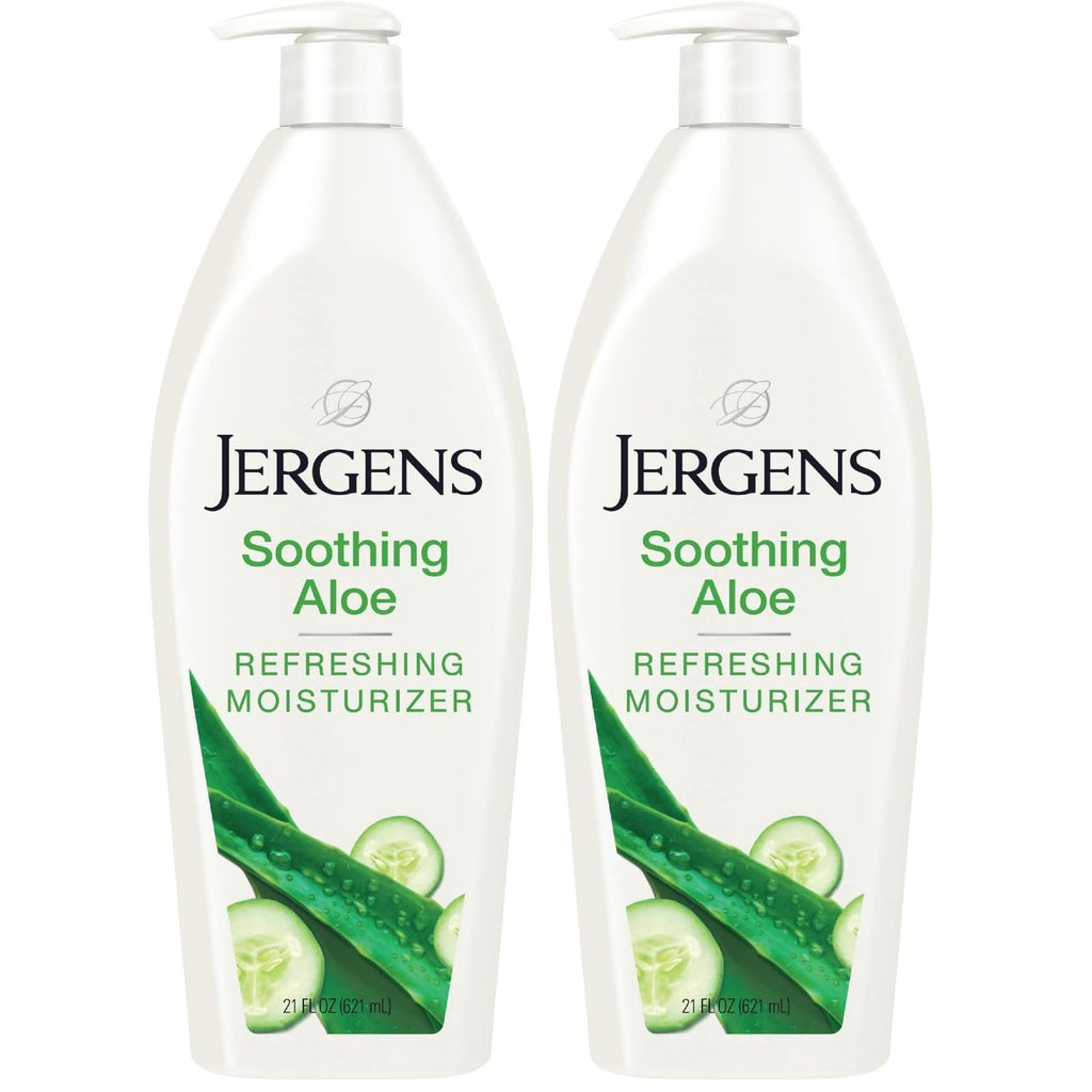 Jergens Daily Moisture Body Lotion For Dry Skin, 21 fl oz | Silk Proteins, Citrus Extracts, Instantly Relieves Roughness, Smooths Texture, Long-Lasting Moisture