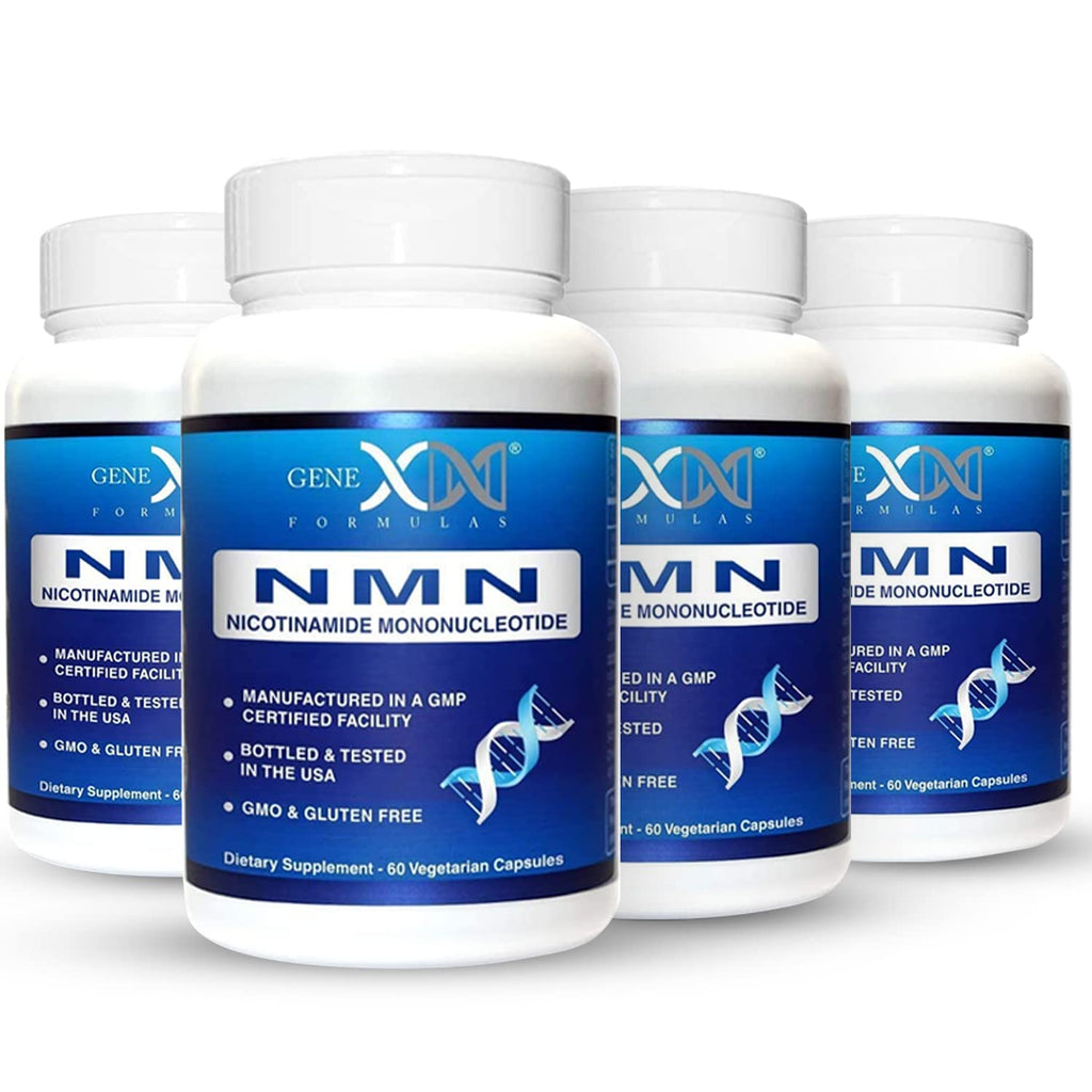 Genex Formulas NMN 250 mg Dose Stabilized Form 99% Pure Supplement 60 Caps | NMN Supplement for Cellular Energy, Increased NAD Levels, DNA Repair, and Healthy Aging, GMP Certified, 30 Day Supply