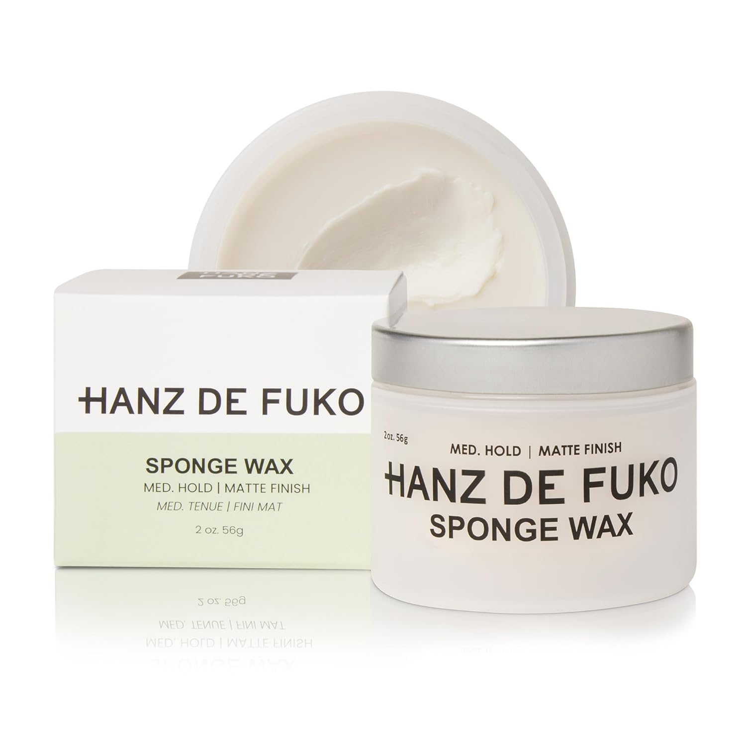 Buy now Hanz de Fuko Sponge Wax â€“ Premium Menâ€™s Hair Styling Wax for a Medium Hold, Semi-Matte Finish â€“ Ideal Texture Product for All Hair Types, Especially Thick Hair â€“ 2 oz, Travel Size Default at indiglob india
