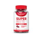 HumanN SuperBeets Strawberry Heart Gummies - Beetroot & Grape Seed Extract, 120 Count