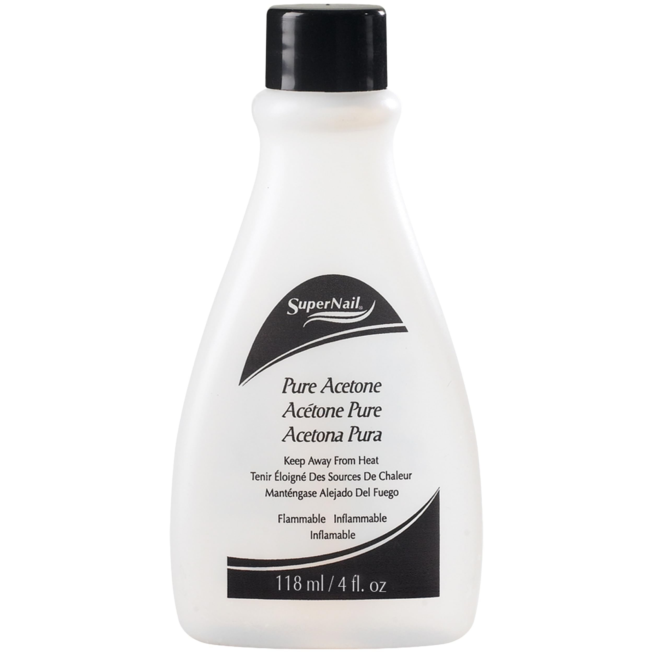 SuperNail Pure Acetone Nail Polish Remover for Gel, Acrylic & Wraps, 16 oz | Professional Strength Cleanser for Fast and Quick Gel Nail Polish Remover, Dissolves Nails Polishes Easily