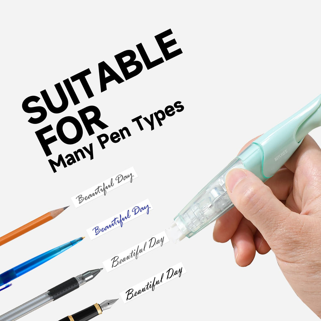 White Correction Tape, Retractable Refillable Correction Tape