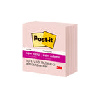 Post-it Super Sticky Notes, 3 x 3 in, Pink Salt, 5 Pads, 90 Sheets/Pad