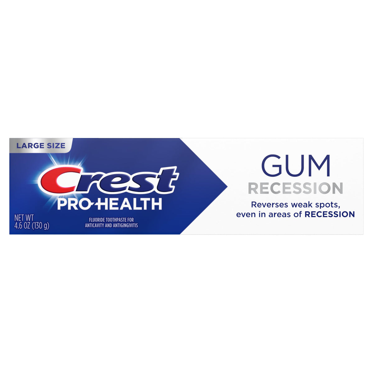 Pro-Health Gum Recession Toothpaste 4.6 oz - Anticavity, Antibacterial Fluoride Toothpaste, Clinically Proven, Gum Protection Even in Areas of Recession