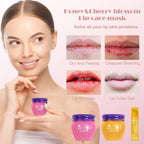 Buy now 2PCS Lip Mask Overnight, Honey&Sakura Day and Night Repair Sleeping Lip Balm, Fade Lip Lines Bee Balm, Hydrating &Prevention Dry and Crack Lip Scrubs Exfoliator at indiglob india