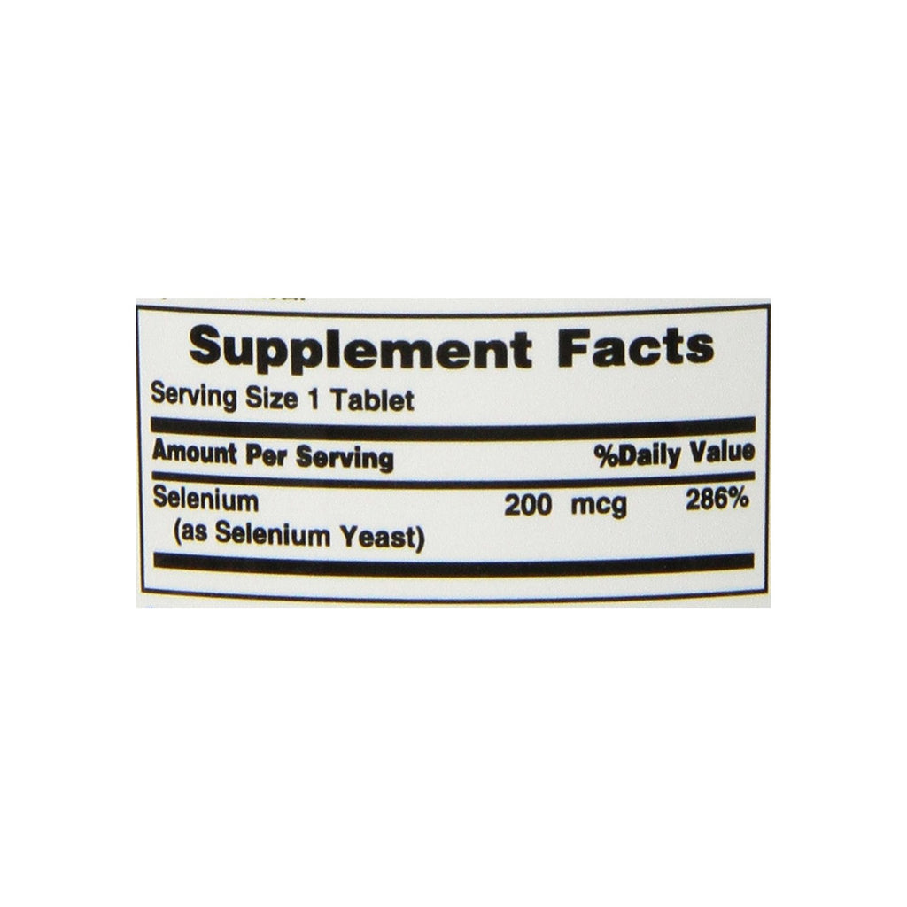 Nature's Bounty Selenium 200 mcg Natural High Selenium Yeast, 100 Tablets (Pack of 3)
