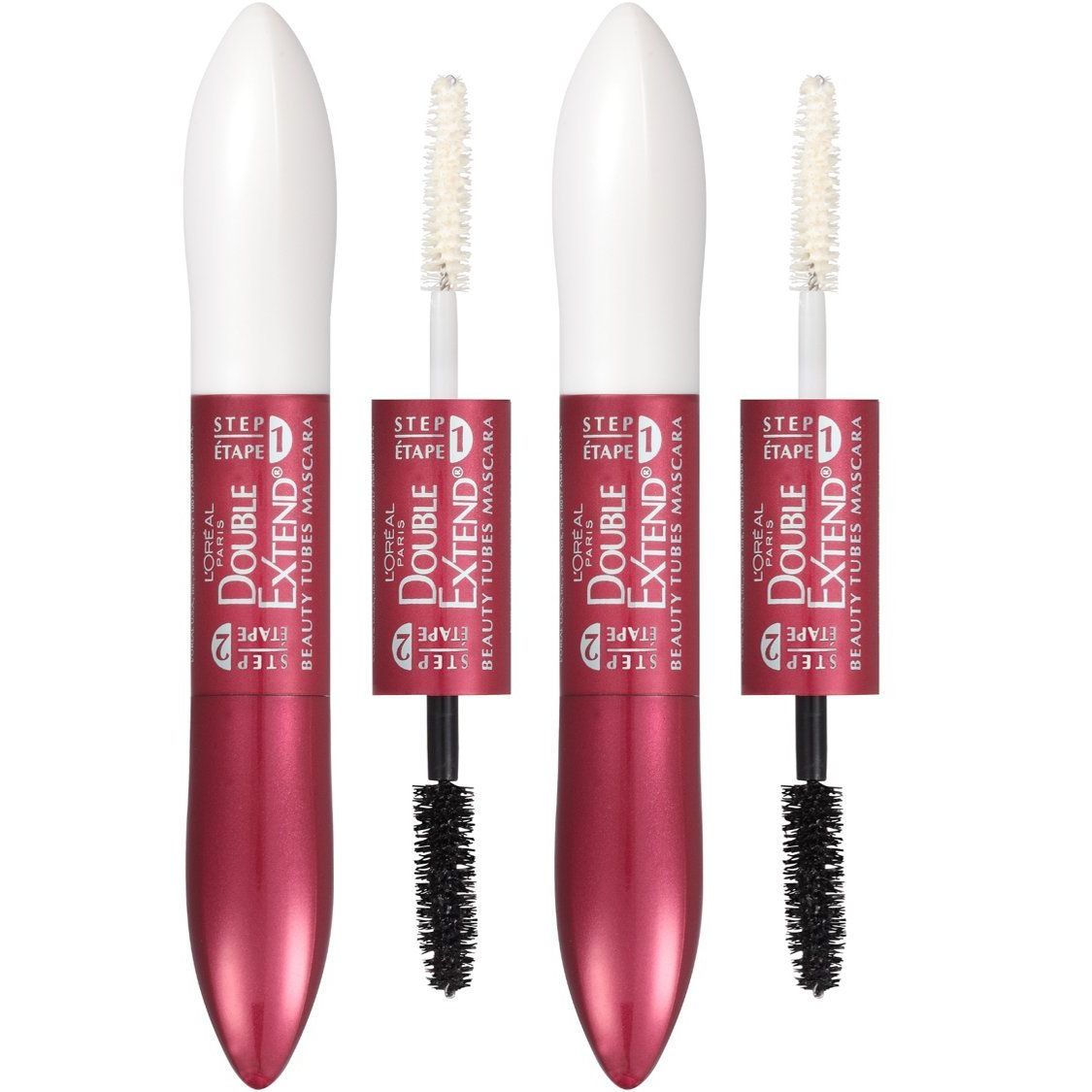Buy now L'OrÃ©al Paris Double Extend Beauty Tubes Lengthening Mascara, Blackest Black, 0.33 fl. oz. 0.17 Fl Oz (Pack of 2) Blackest Black at indiglob india