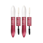 L'Oreal Paris Makeup Double Extend Tubing Mascara, Lengthening 2 Step Mascara, Smudgeproof, Black, Pack of 2