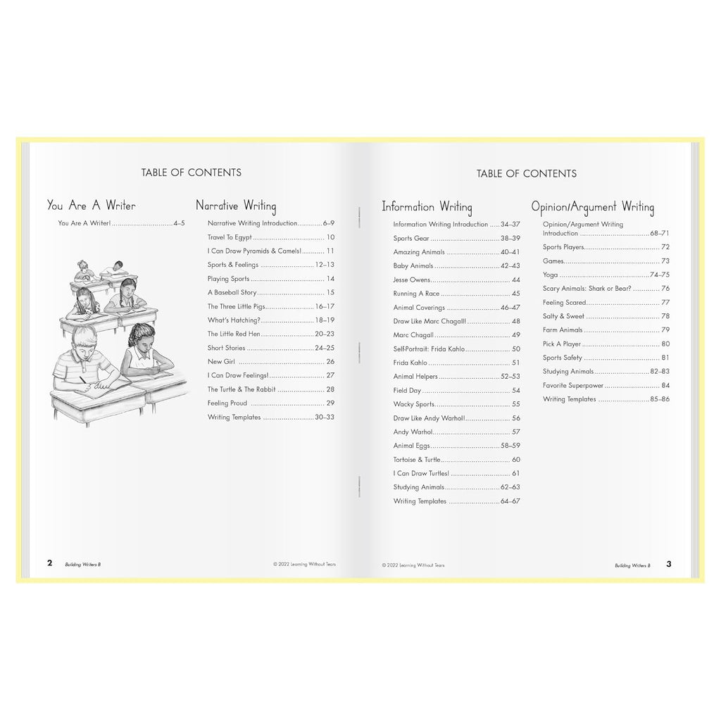 Learning Without Tears Building Writers B Workbook, Writing, 1st Grade+