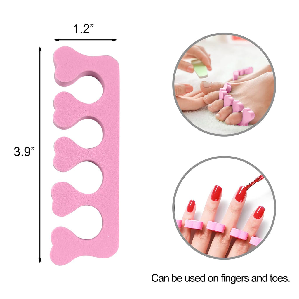 Quacc 12 PCS Toe Separators Pedicure, Toe Dividers for Women Nail Art
