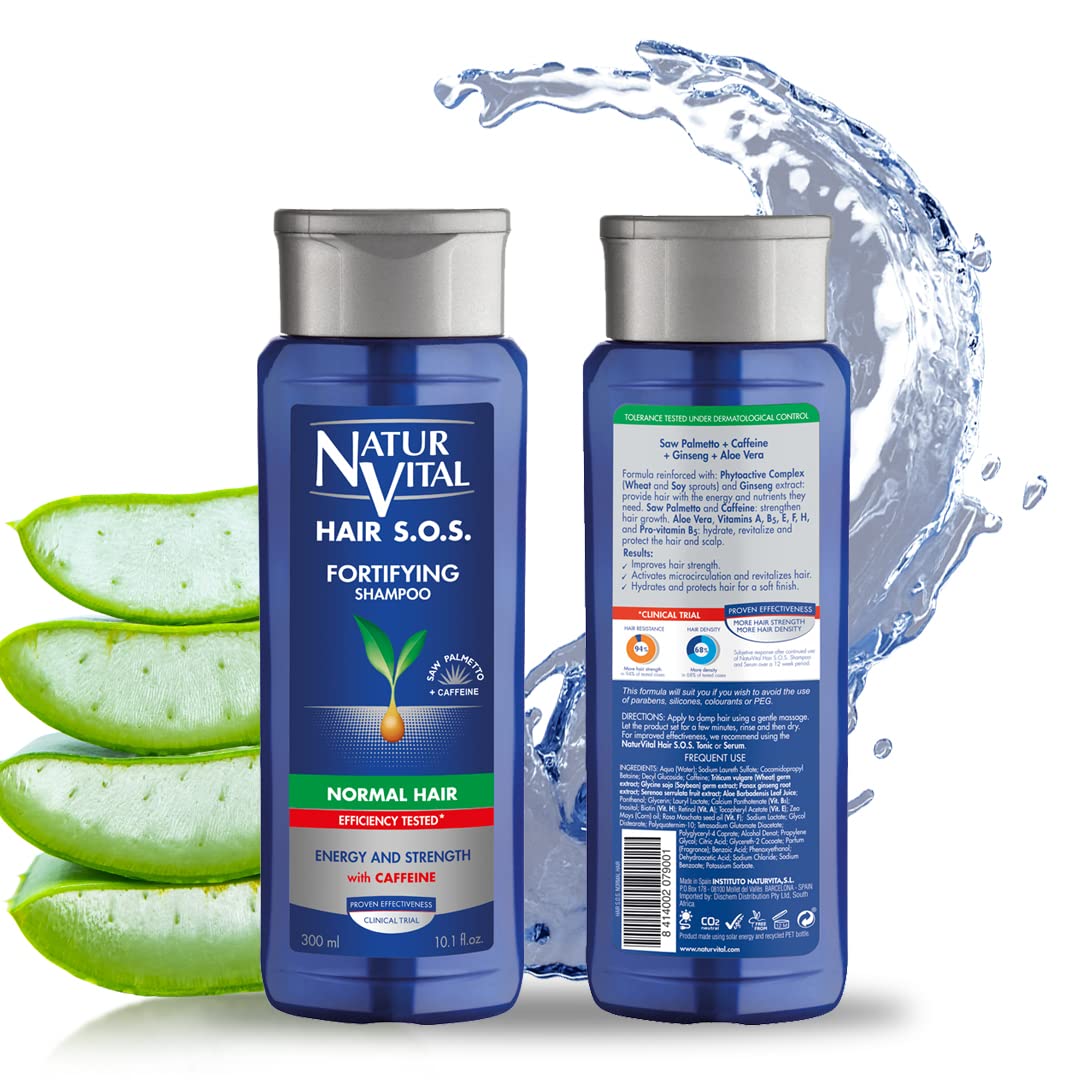 Buy now NaturVital Unisex, Natural Aloe Vera & Ginseng Organic Hair SOS Revitalizing Shampoo for Normal Hair, Prevents Hair Breakage, Cruelty-Free & Paraben-Free at indiglob india