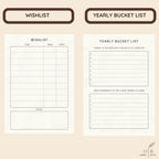 DAILY RITMO™ PU Checkered Leather A5 Six Ring Binder Planner Cover with 160 Pages of Daily To Do List 5.5" x8" | 6 Rings Updated Refillable Half Size Notebook Journal Photocard Budget Agenda