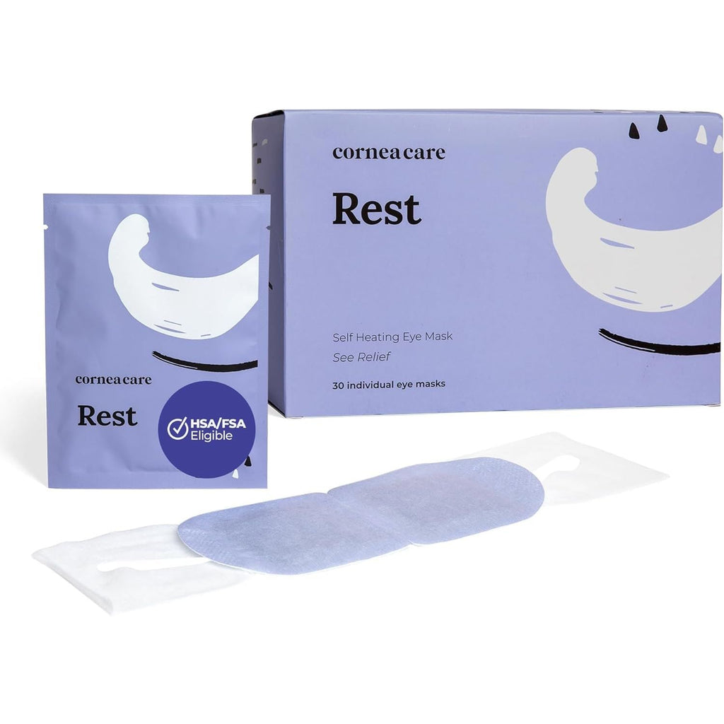 Buy now CorneaCare Rest: Self Heating Warm Compress for Dry Eyes | Heated Eye Mask for Fast Relief | No Microwave or Washcloth Needed | Travel Ready | 30 Count at indiglob india