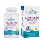 Nordic Naturals Complete Omega-3, w/EPA, DHA, & GLA, Lemon - 120 Softgels | 565mg Omega-3 per serving. Supports healthy skin, cognition & positive mood. Non-GMO. 60 servings per bottle.