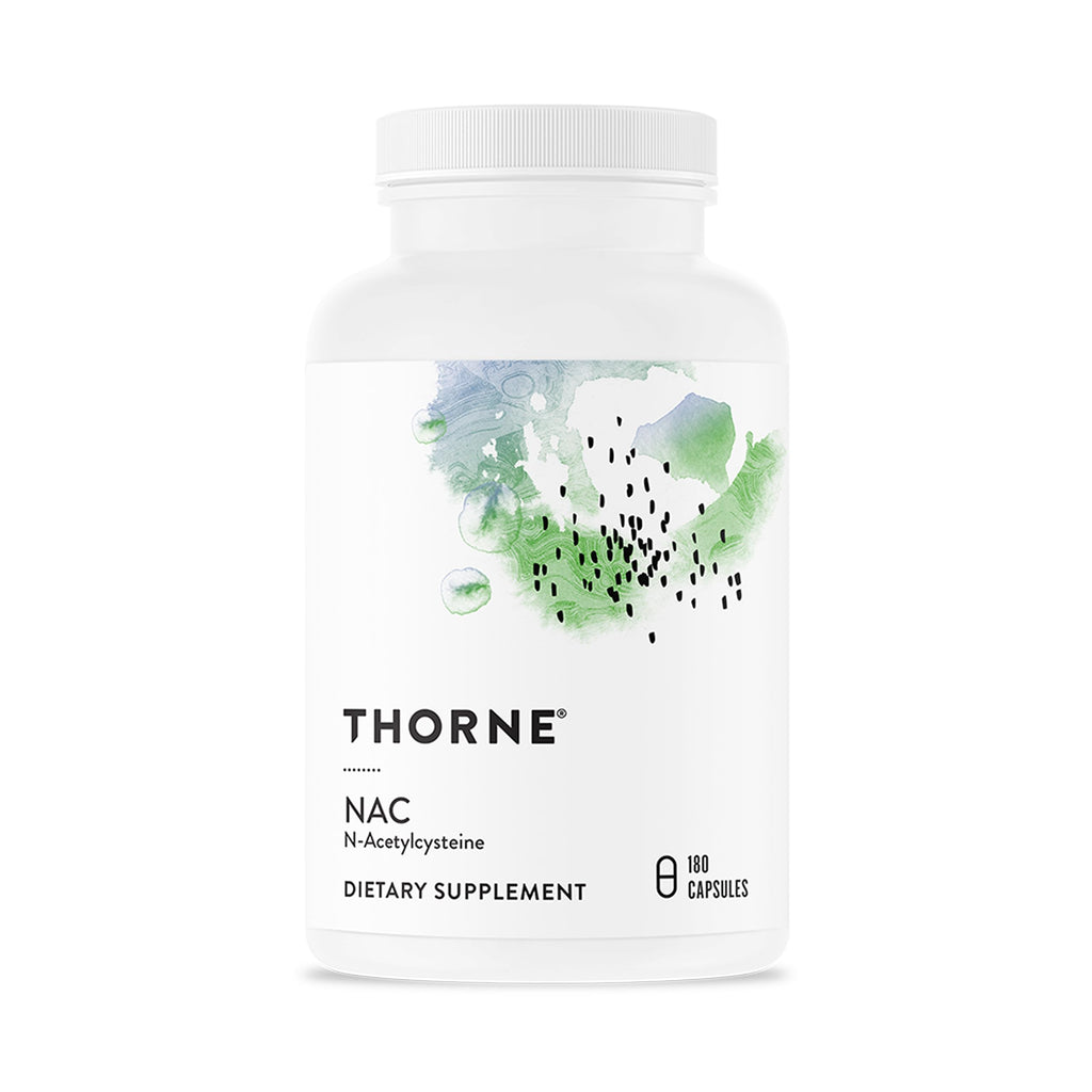 THORNE NAC, 500 mg N-Acetylcysteine, Amino Acid Supplement, 90 Capsules | Supports Respiratory & Immune Health, Promotes Liver & Kidney Detox*, Gluten, Dairy & Soy-Free, NSF Contents Certified