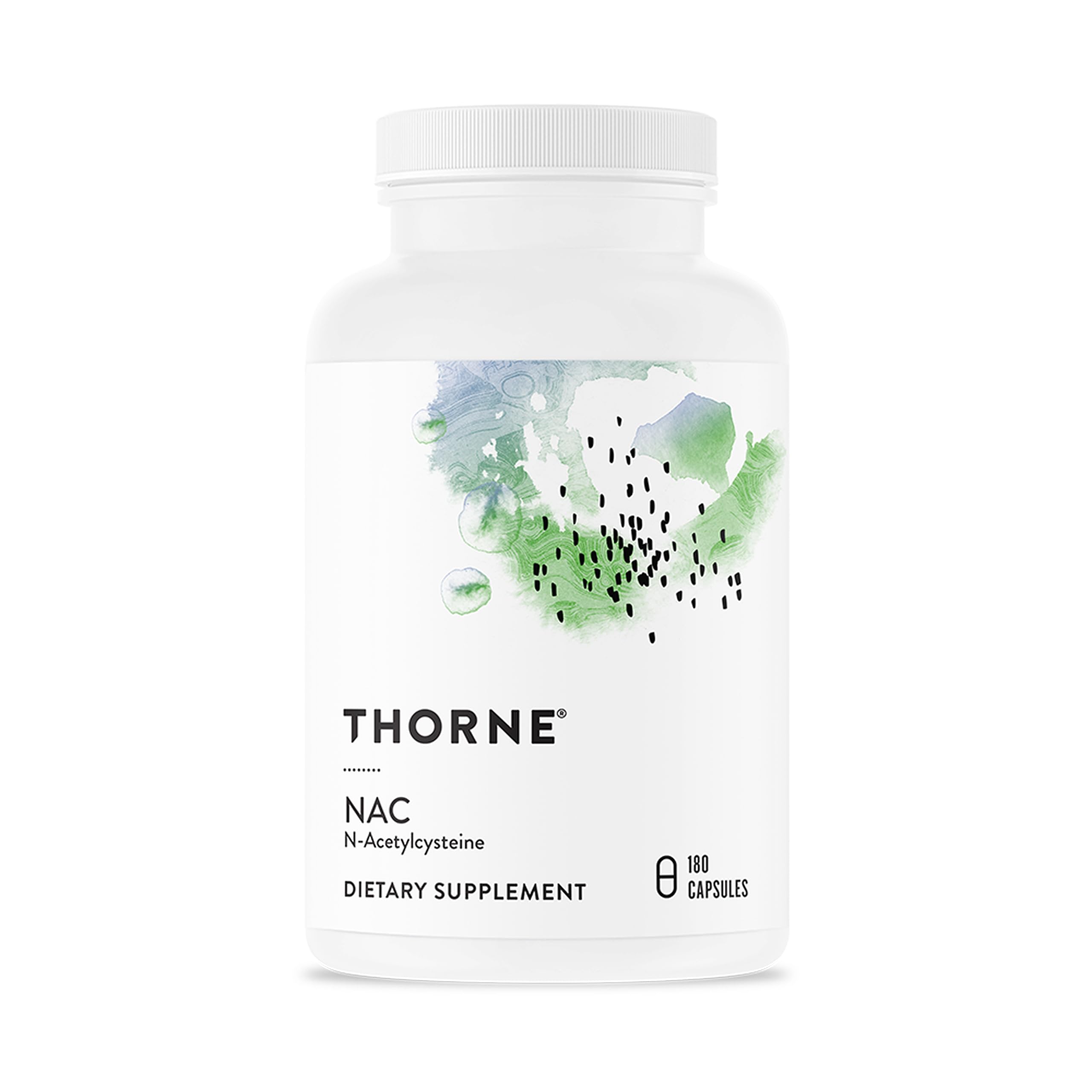 THORNE NAC, 500 mg N-Acetylcysteine, Amino Acid Supplement, 90 Capsules | Supports Respiratory & Immune Health, Promotes Liver & Kidney Detox*, Gluten, Dairy & Soy-Free, NSF Contents Certified