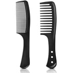 2-Pack Professional Comb Set - Wide + Fine Tooth