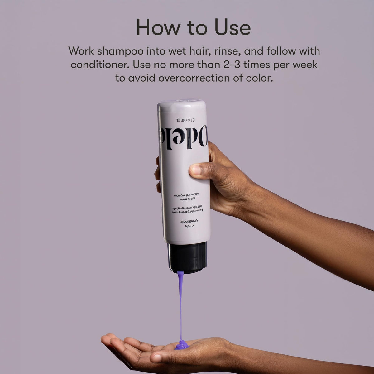 Odele Sulfate-Free Purple Shampoo & Conditioner Set, 13 fl oz Each