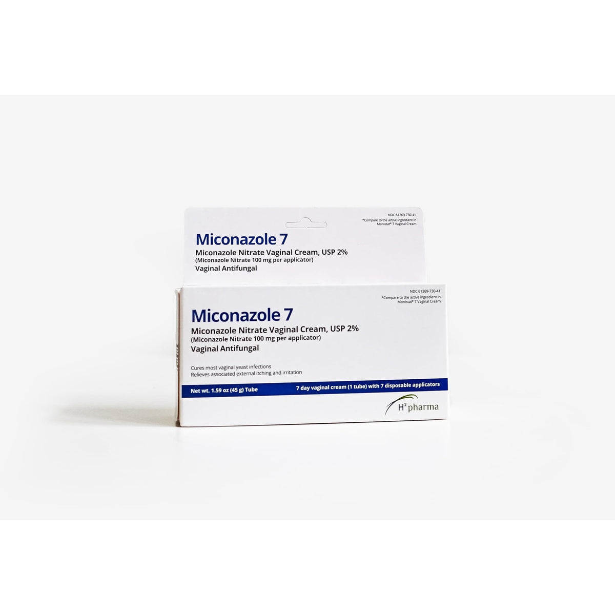 h2 pharma Miconazole 7 - Miconazole Nitrate Cream, USP 2%, 1.59 oz Tube