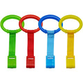 4 PCS Plastic Baby Crib Pull Rings Kids Walking Exercises Assistant Stand