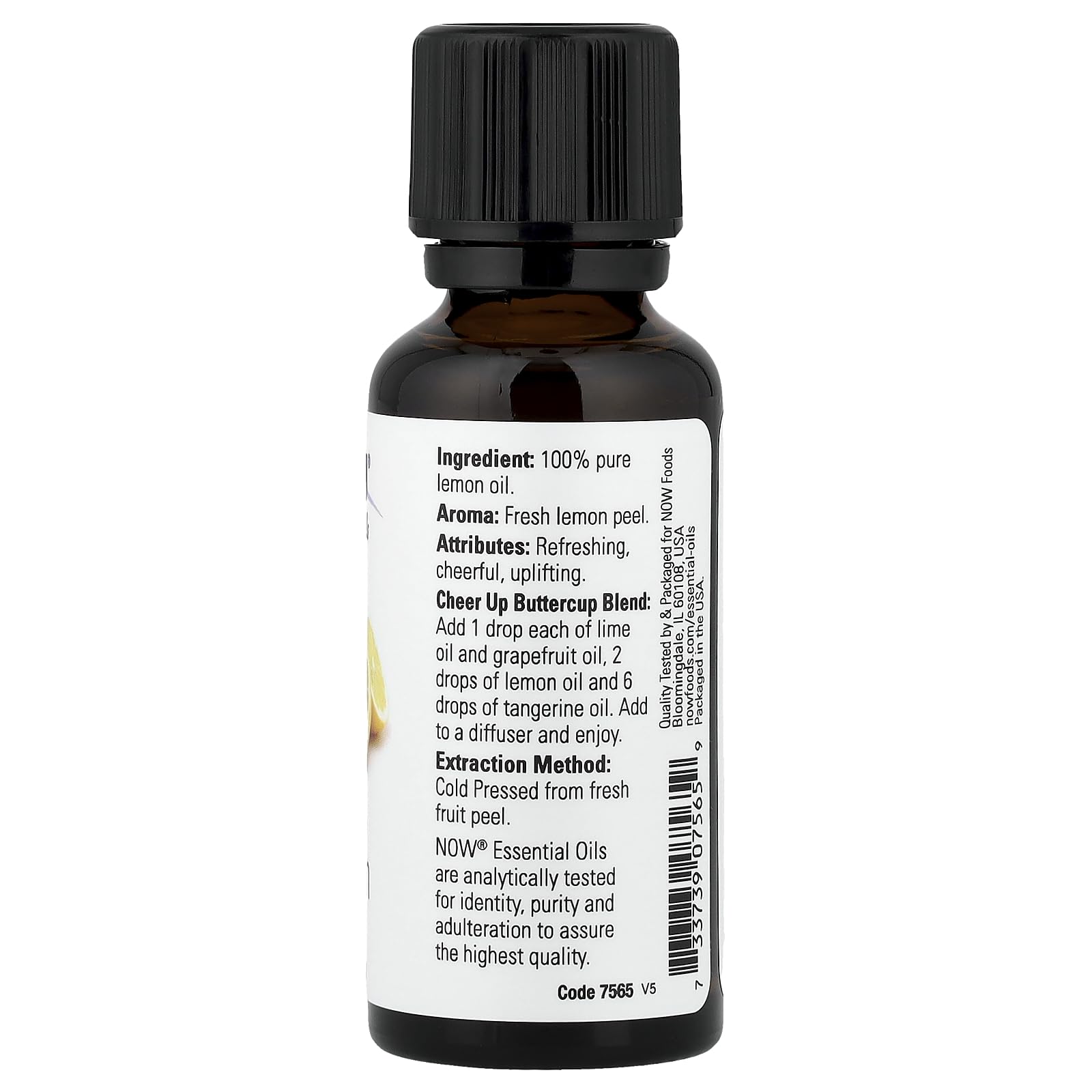 Buy now Now Foods Essential Oils Lemon, 1 fl oz 30 ml (7565) at indiglob india