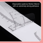 KINGMAS 100 Pack Eyebrow Ruler, Disposable Brow Ruler Microblading Stencil