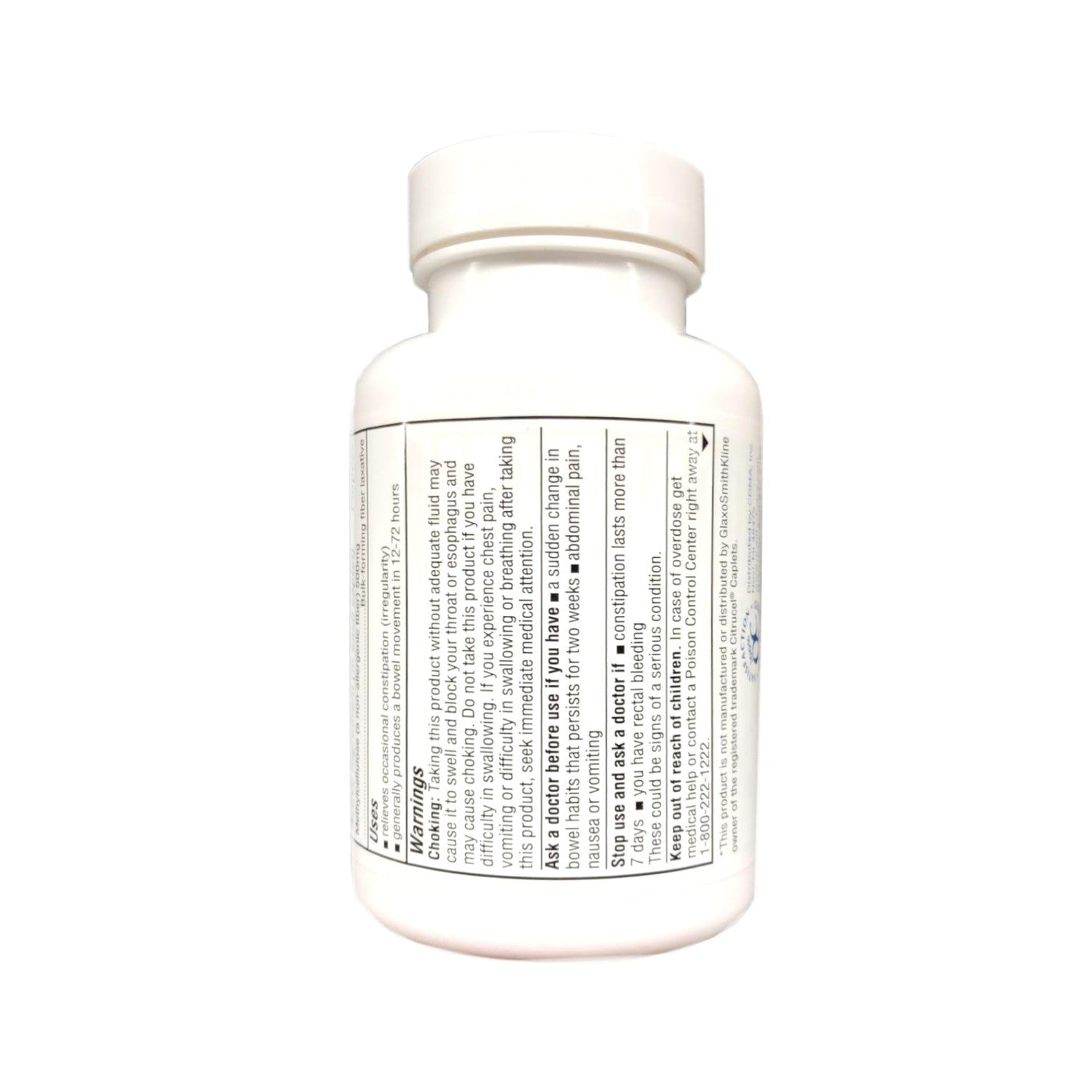 Quality Choice Fiber Therapy Caplets, 100 Count Gentle Fiber Laxative with Methylcellulose for Constipation Relief, Regularity Support, Gluten-Free, Non-Allergenic, Gentle & Effective