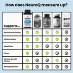NeuroQ Memory & Focus Supplement - Brain Health Support - 60 Capsules | Formulated by Neurologist Dr. Dale Bredesen | Ginkgo Biloba, Phosphatidylserine, Gotu Kola, Coffee Fruit, Turmeric & Propolis